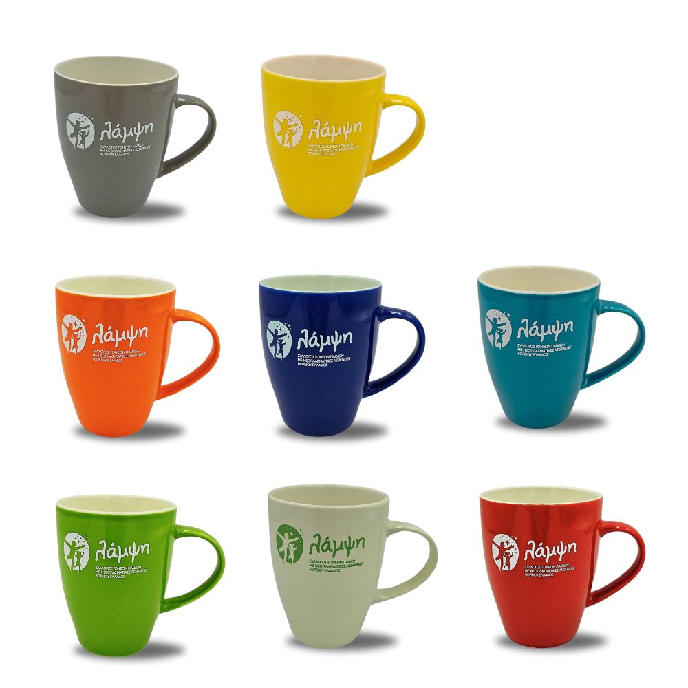 Κούπα Λάμψη Πορσελάνη 8 Χρώματα 350ml